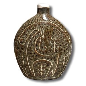 Vintage 1980’s pottery decanter